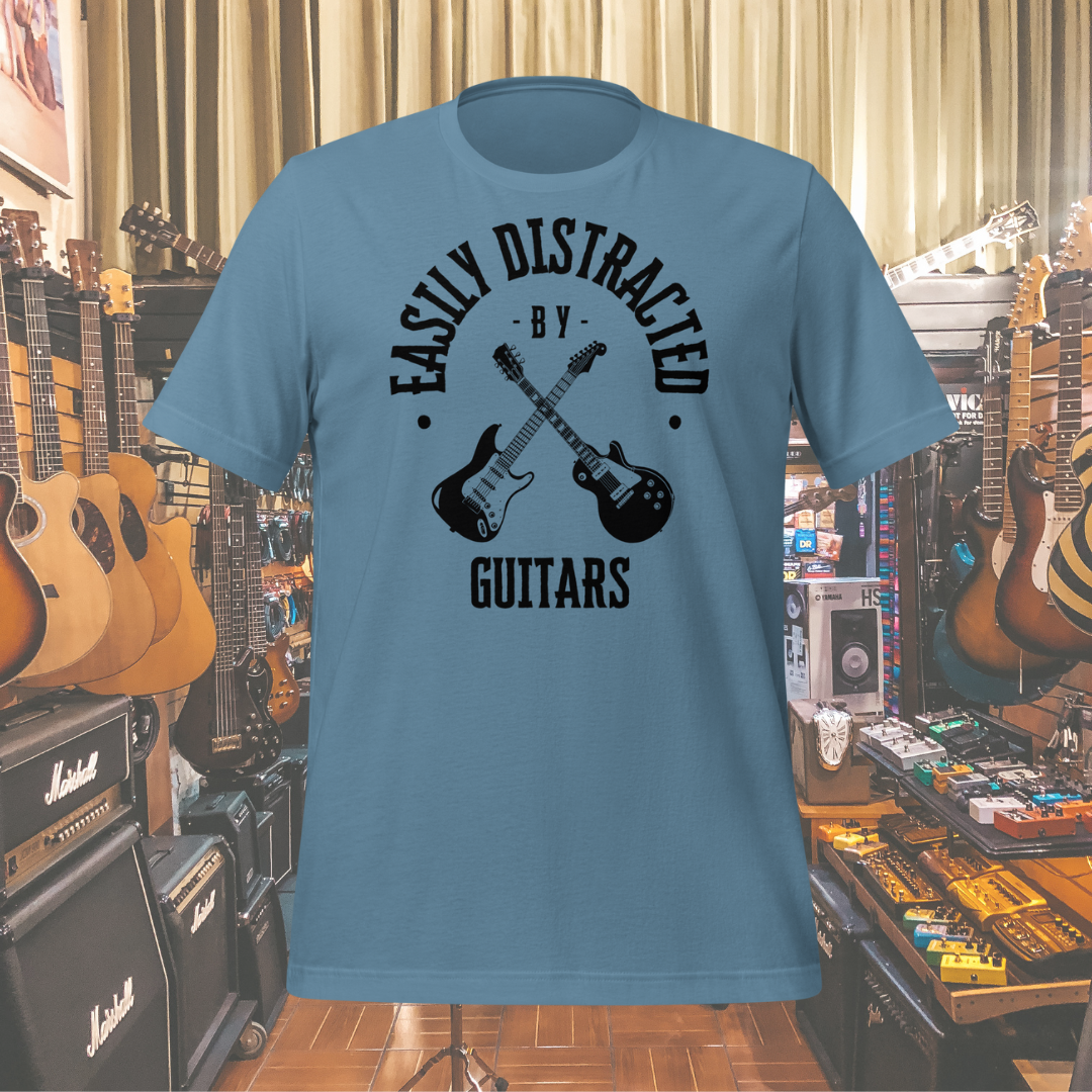 Easily Distracted by Guitars T-Shirt – McKee's Guitar Lab