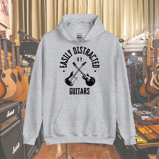 "Easily Distracted by Guitars" Hoodie